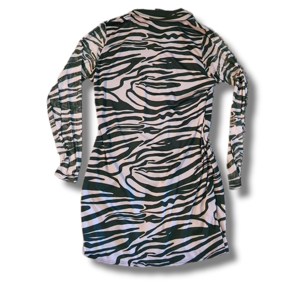 PRETTY LITTLE THING ZEBRA PRINT DRESS - Picture 5 of 5